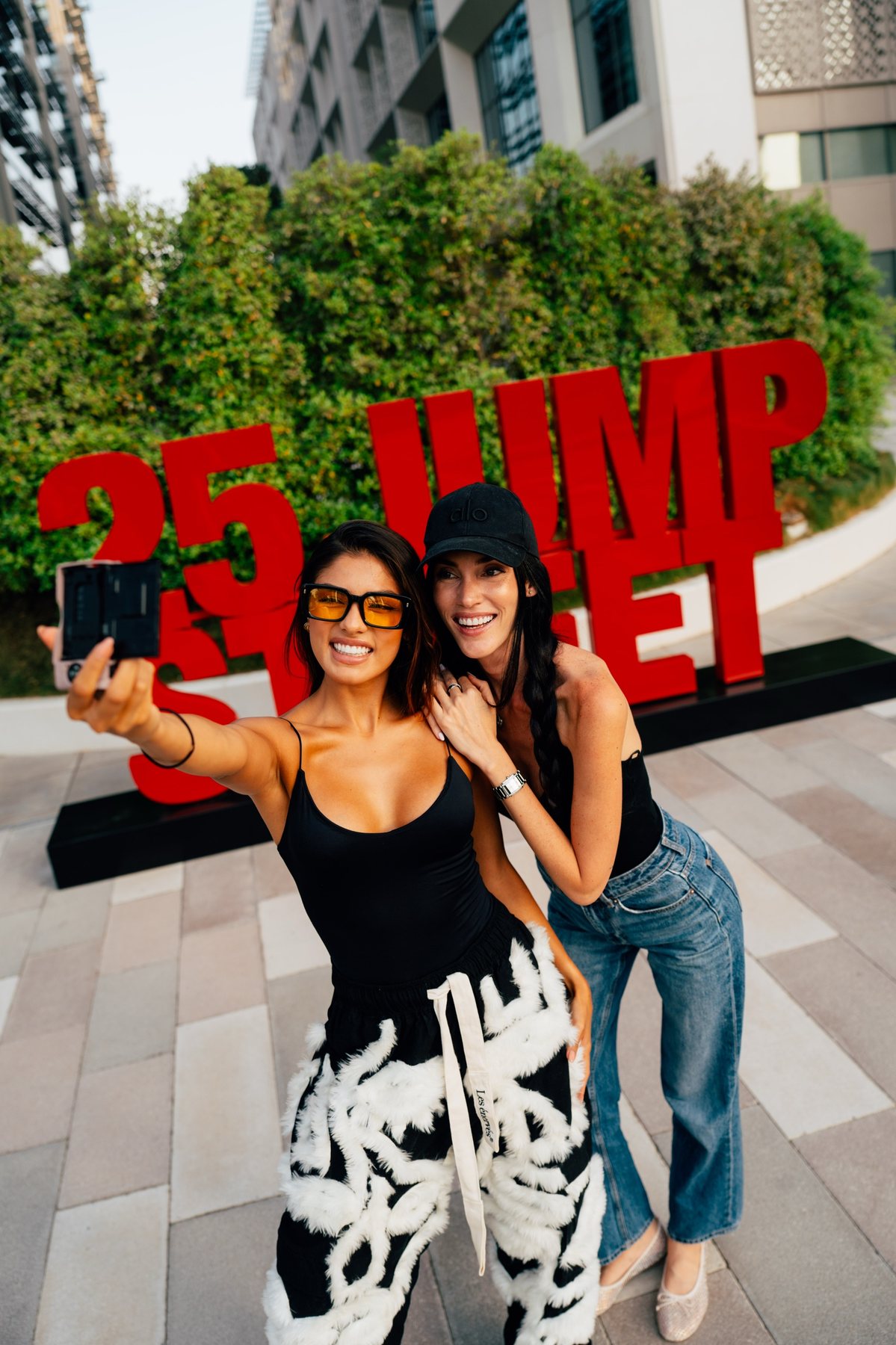 Guests at the 25 Jump Street sign