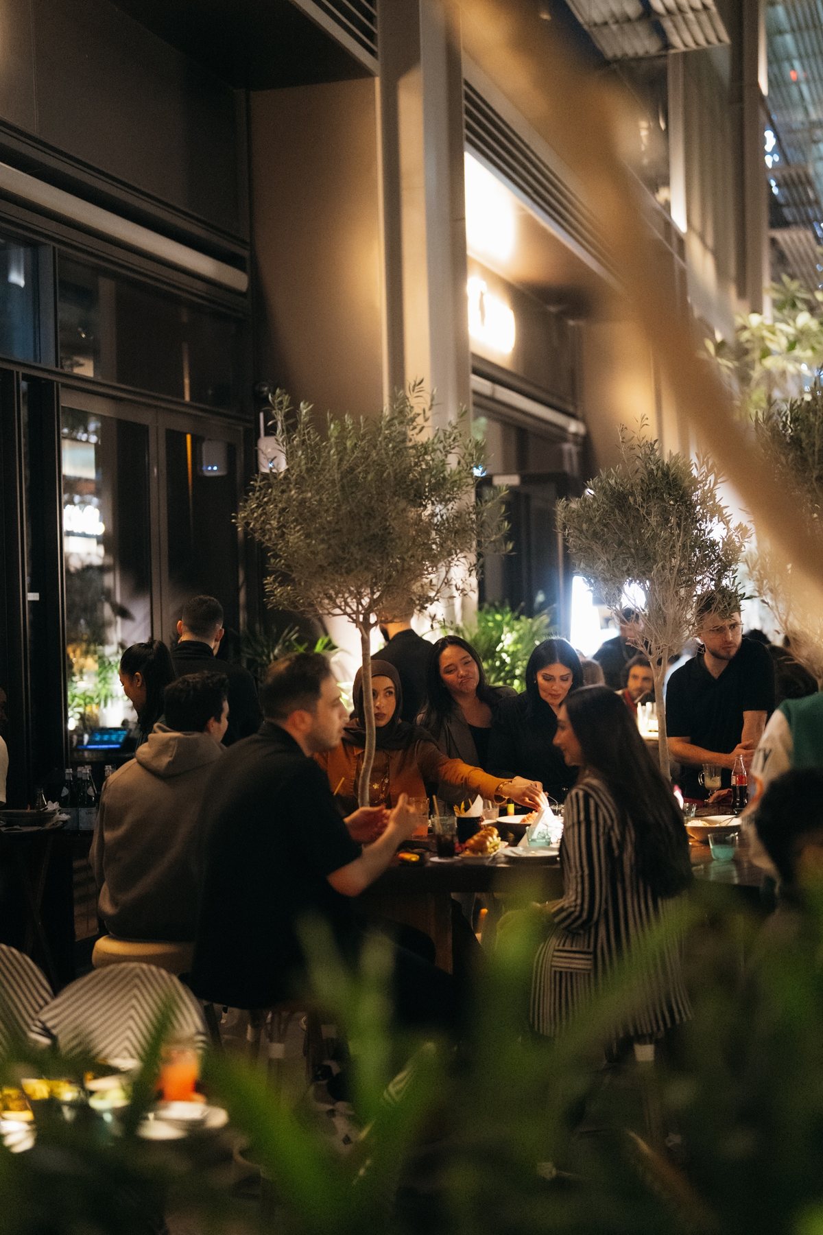 Dining on the street